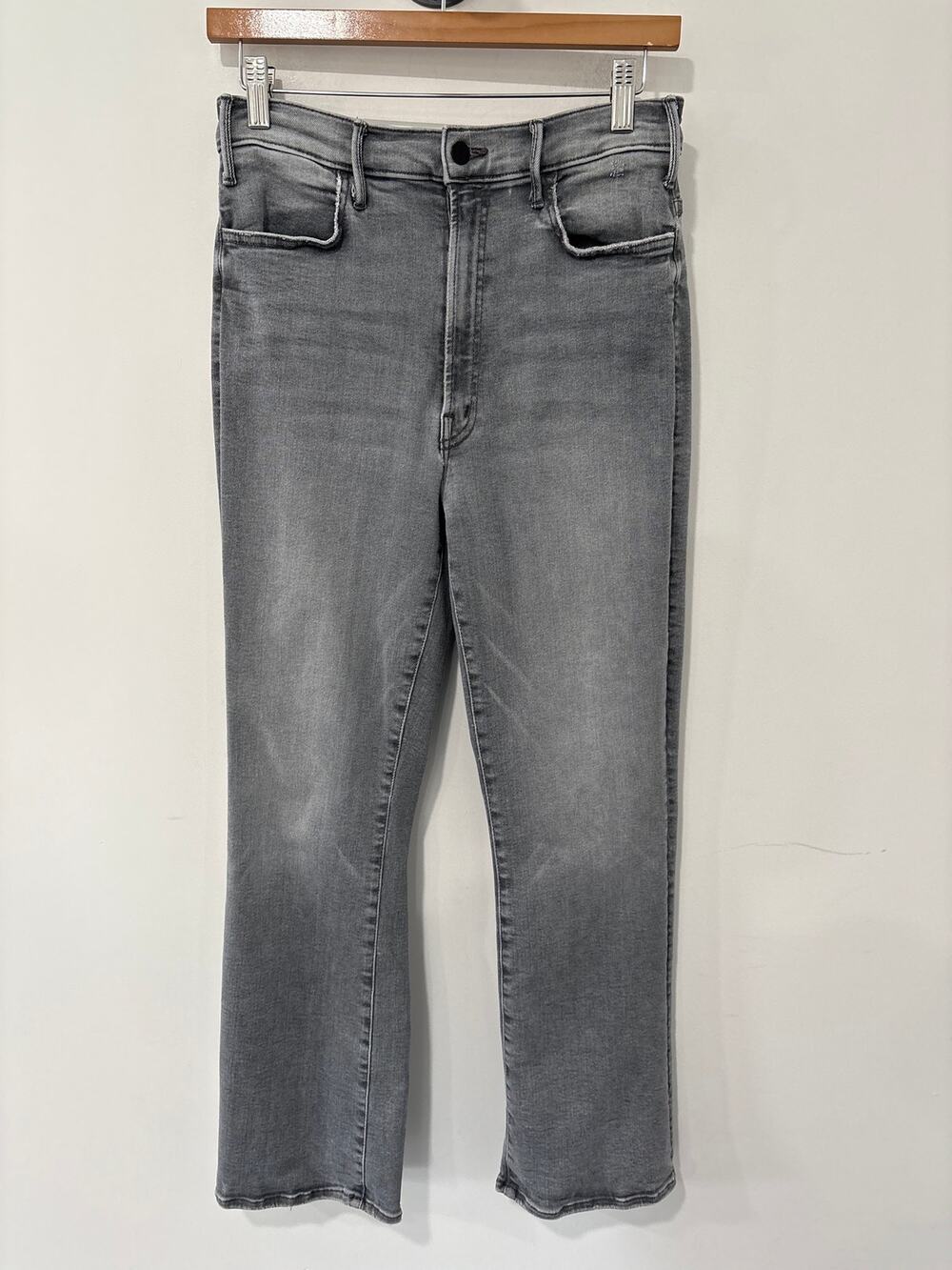 MOTHER The Hustler Ankle Jeans in Barely There Gray Size 30